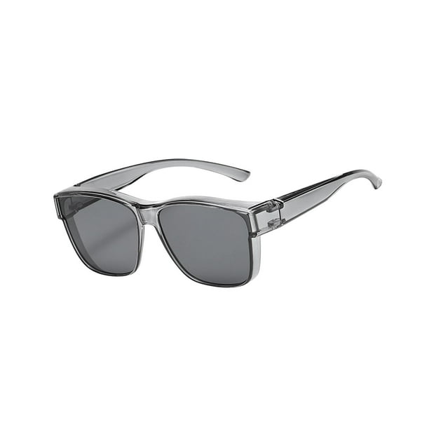 Gafas de sol rectangulares para mujer Yinane Protección UV400 Gris