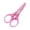 Pink, variant on Mini Scissors Transparent Ergonomic Handle Small Sharp Stainless Steel Blade Portable Compact Scissors for Art Work