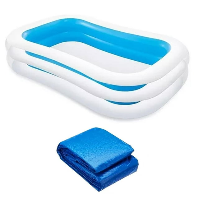 Alberca Familiar Intex Rectangular 262x175x56cm + Tapete Protector