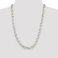 thumbnail image 2 of Sterling Silver 8mm Elongated Open Link Chain (Weight: 37.41 Grams, Length: 24 Inches), 2 of 4