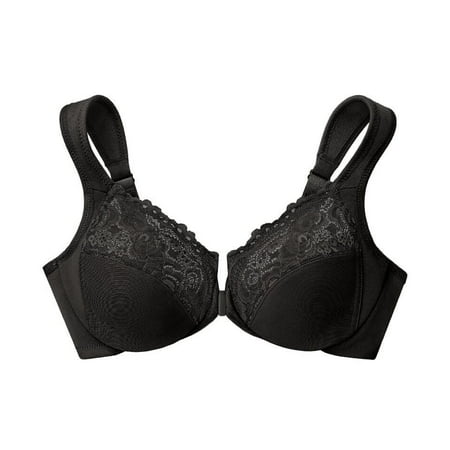 Women S Bra With Front Buckle  Steel Ring  Gathered Bra  Full Coverage  Polyester Material  Women (Multi-Color Optional)