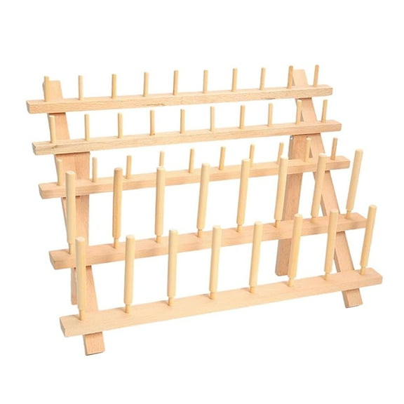 Wooden Thread Rack Holder - 46 Spool Skeins Stand, Thread Organiser, 30cm x 40cm