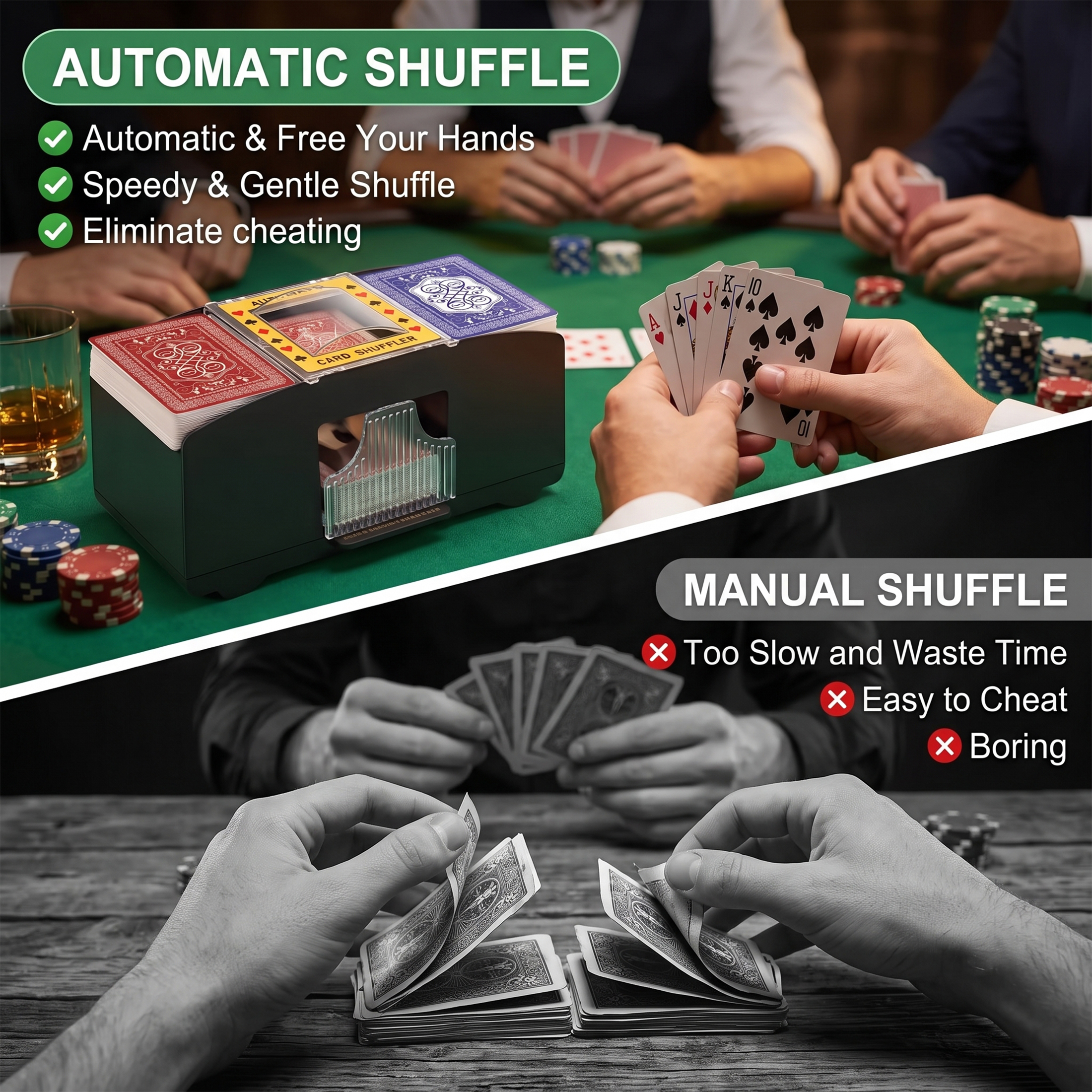 ALYLO Automatic Card Shuffler (1-2 Decks) photo 4