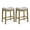 Natural/Wheat, variant on ROME + OAK Parker Backless Saddle Counter Stool - Upholstered - 3 Pack, Gray, 26 in