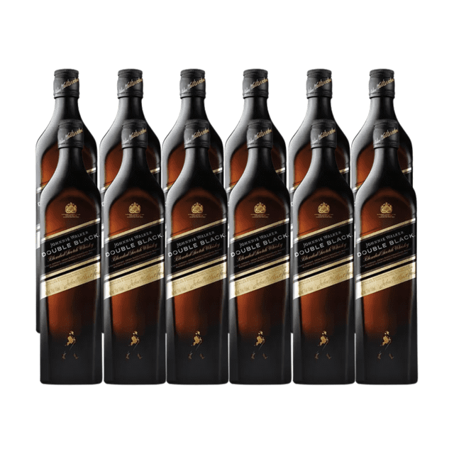 Caja de 12 Whisky Johnnie Walker Blend Double Black 750 ml