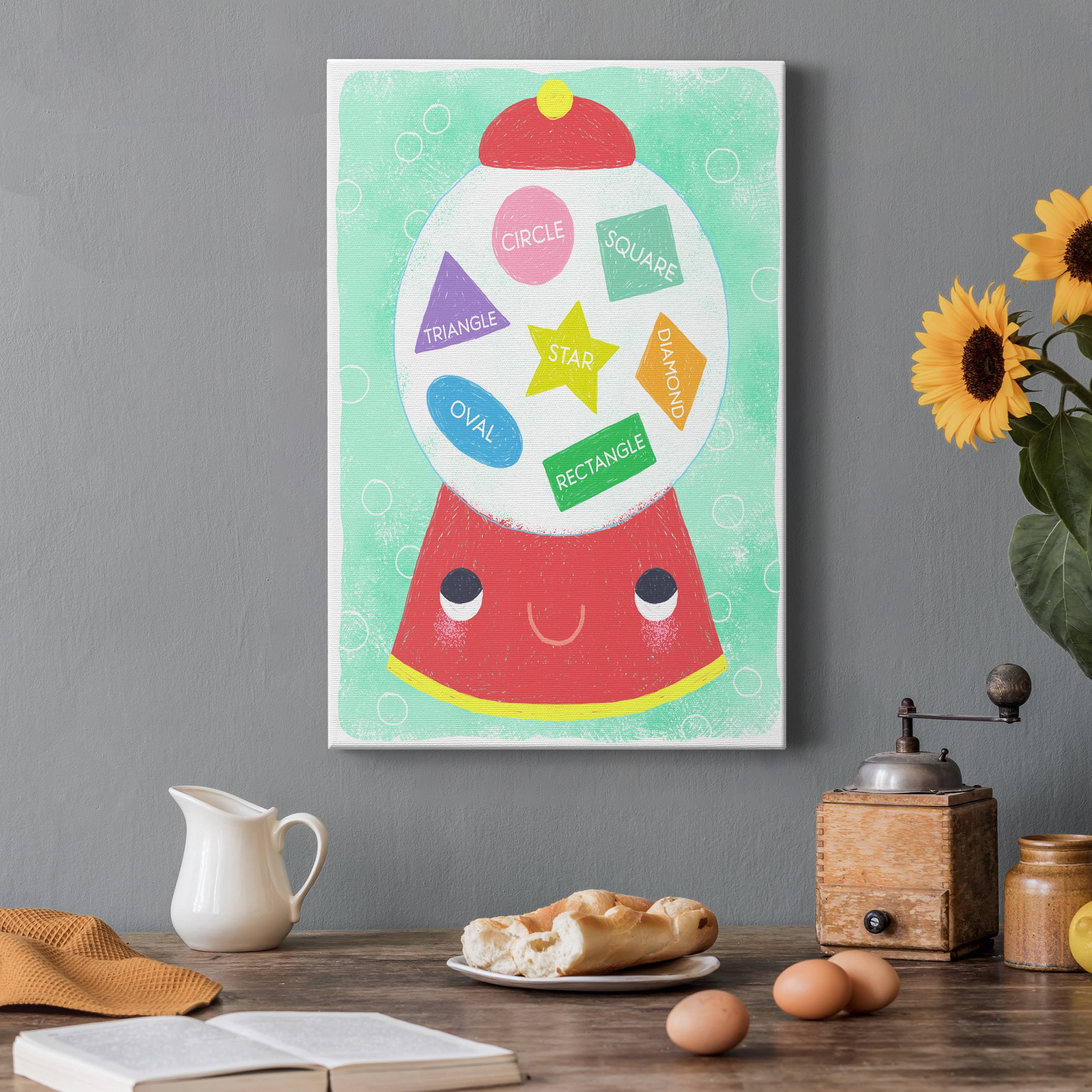 Gumball Shapes Premium Gallery Wrapped Canvas - Ready to Hang - 24 x 36