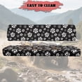 thumbnail image 4 of ZIATUBLES UTV Seat Covers 2 Pack, Waterproof Polyester Front Seat Protectors Compatible with Kawasaki Mule 3020 4000, Fade Resistant UTV Decor Accessory Part, Black Paw Print, 4 of 8