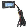 thumbnail image 4 of Motorcycle Water Temp Gauge, Plastic LCD Digital Display Voltage Meter Motorcycle Voltmeter Panel Easy Installation for Motorcycle, 4 of 7