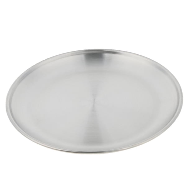 Hecho de bandeja para servir, bandeja decorativa, fuente para servir para viajes, camping, , 17cm shamjiam Placa que acampa del acero inoxidable