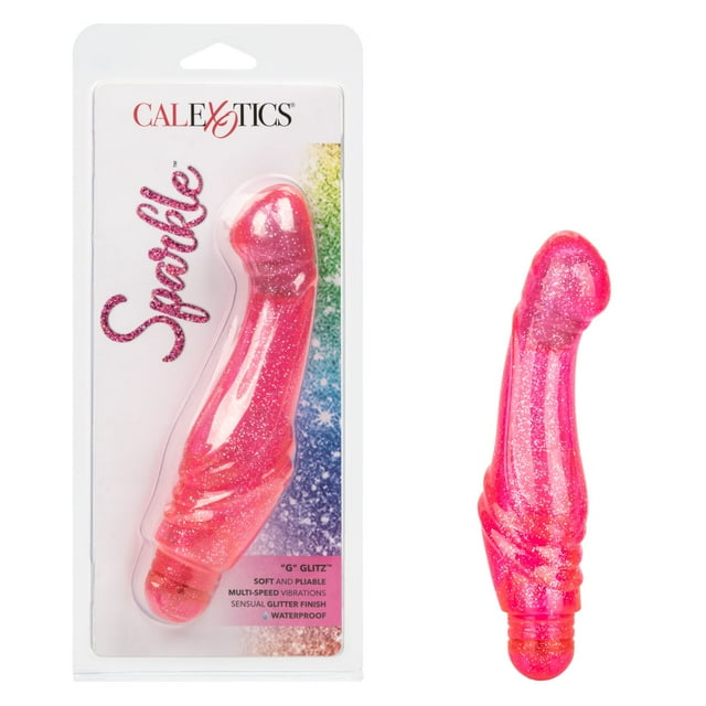 CalExotics Vibromasseur Pailleté « G-Spot » Glitz à Fini Pailleté à Vitesses Multiples - Rose