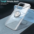 thumbnail image 7 of Case for iPhone 14 Pro Max with 2 Tempered Glass Screen Protector, 1 Silver Camera Lens Protector,Clear Body Soft TPU Shockproof Case with Ring Kickstand for iPhone 14 Pro Max 6.7 inch, Clear Sets1, 7 of 7