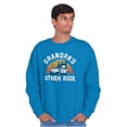 thumbnail image 5 of Golfer Grandpas Other Ride Golf Cart Men's Crewneck Sweatshirt Brisco Brands L, 5 of 6