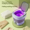 thumbnail image 5 of amlbb Portable Washing Machine Foldable Mini Washing Machine, Small Washing Machine for Underwear, Baby Clothes, Suitable for Apartments, Dormitories, Camping, Travel on Clearance, 5 of 9