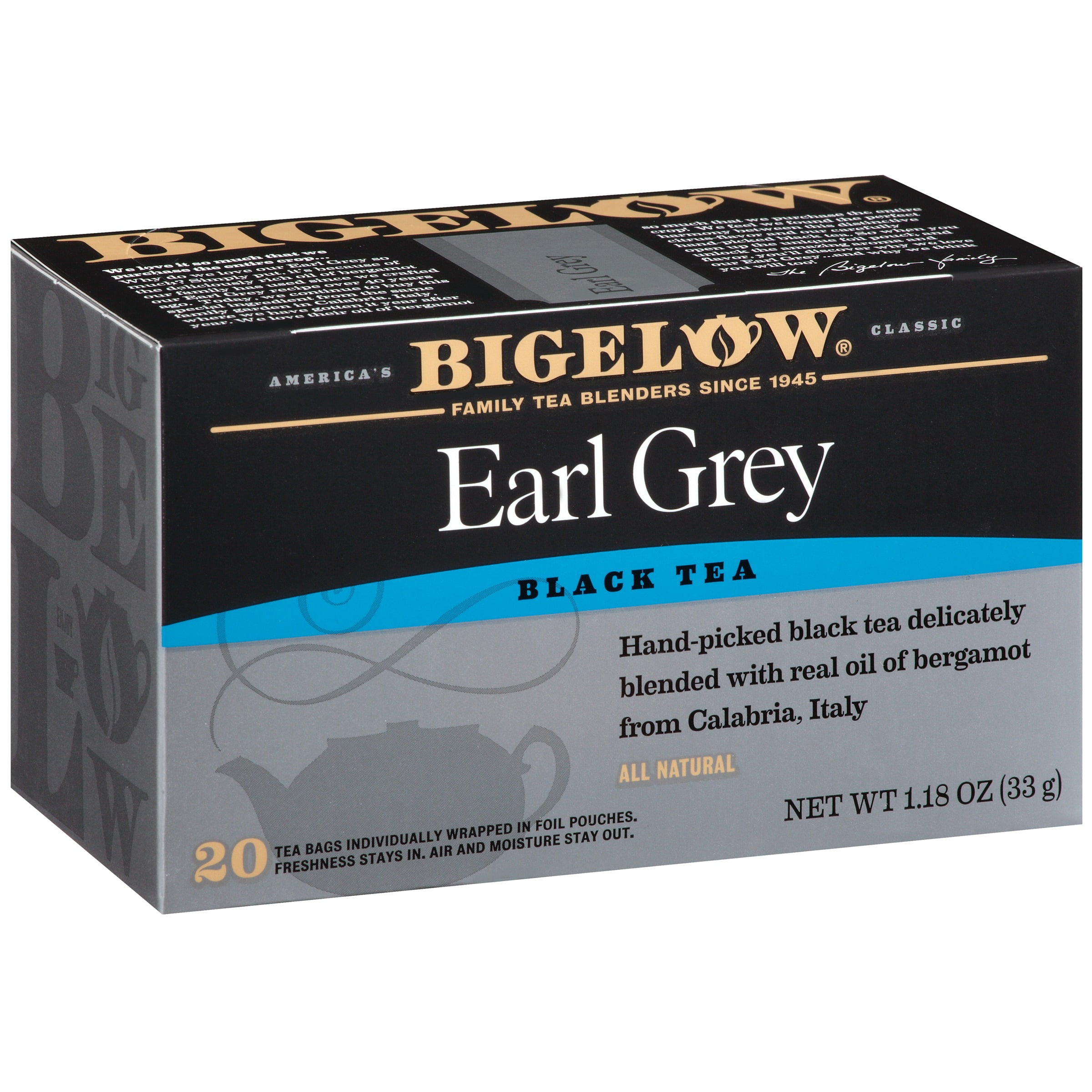 Bigelow Earl Grey Black Tea Blend, 20 pack, 1.18 oz by R.C. Bigelow, Inc.
