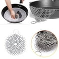 thumbnail image 1 of Chainmail Scrubber, Stainless Steel Chainmail Scrubber with Hanging Ring - Non-Stick Skillet & Bbq Grill Cleaner, Rust-Resistant & Durable, Round Pot Cookware Essential, Stainless Steel Pot Cleaner, 1 of 8