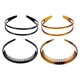 thumbnail image 1 of 4 diademas de plástico con peine para dientes, diadema de doble fila, aros para el cabello, 1 of 6