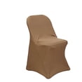 thumbnail image 3 of BalsaCircle Taupe Spandex Stretchable Folding Solid Chair Covers Slipcovers Wedding decorations, 3 of 8