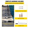 thumbnail image 4 of VEVOR Pool Safety Cover Fits 20 x 40 ft Rectangle Inground Safety Pool Cover Green Mesh with 4 x 8 ft Center End Steps Solid Pool Safety Cover for Swimming Pool Winter Safety Cover, 4 of 9