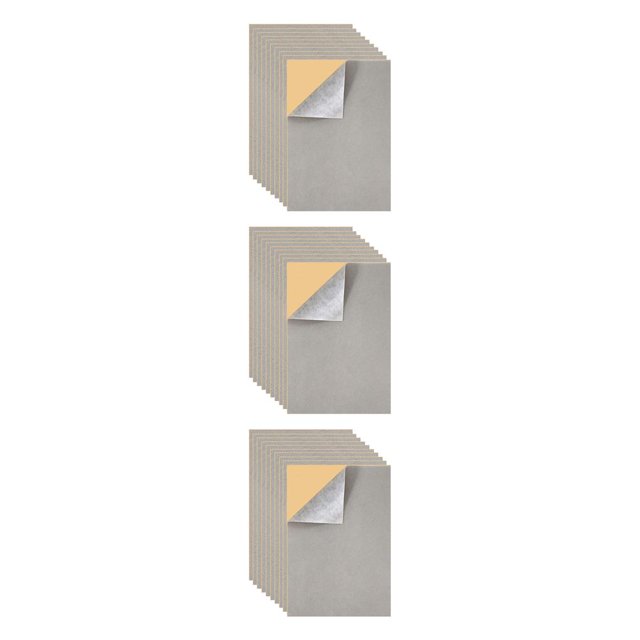 Yuarrent 10 piezas de hojas adhesivas de terciopelo flocado joyero delineador arte tapicería telas plantilla hacer cajón gris Type1 NO1