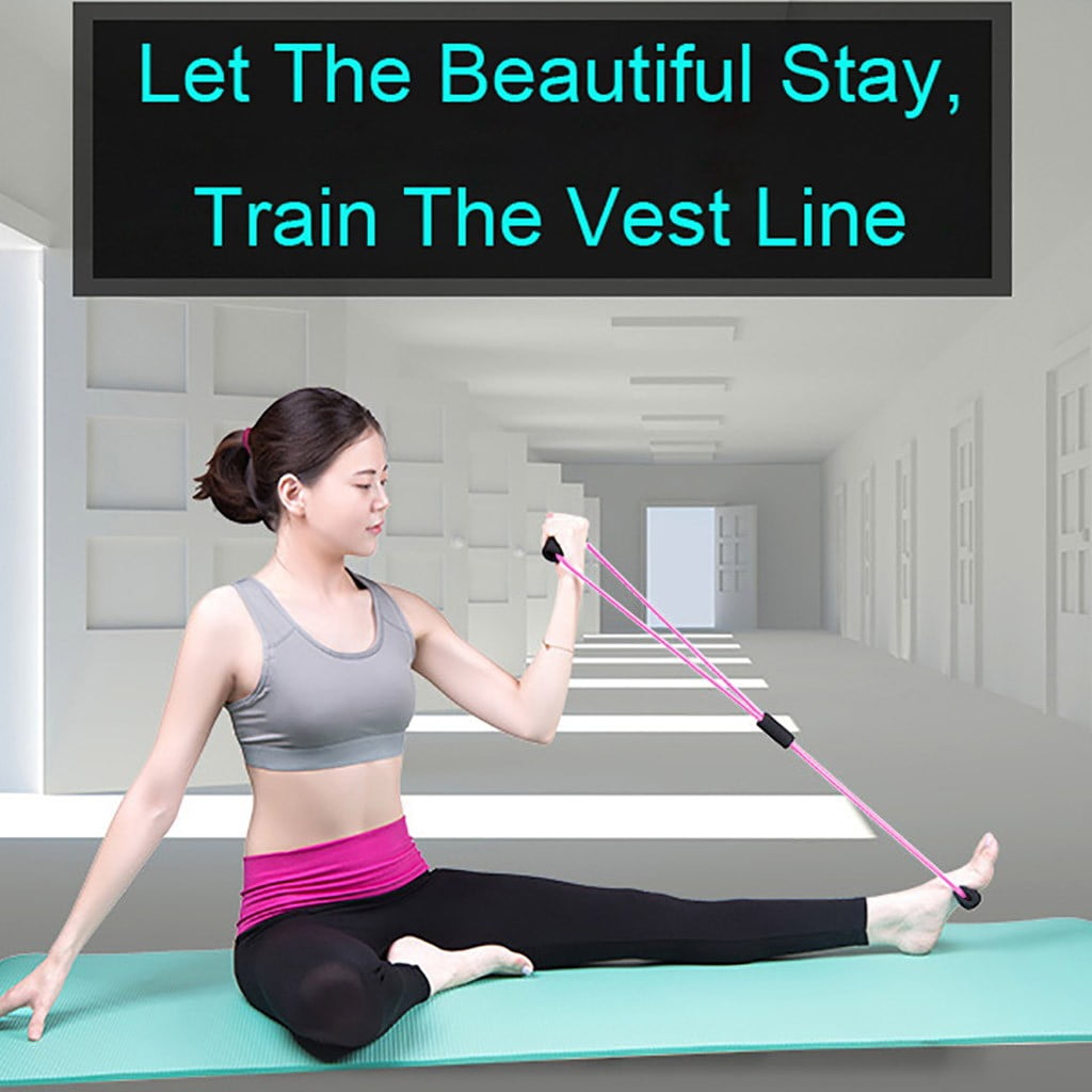 Stretch Band Rope Latex Rubber Arm Resistance Fitness Exercise Pilates