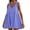 Sky Blue, variant on Sakmal Sun Dresses for Women 2024 Basic Striped Comfort Fit Sleeveless Blue Mid-Length Slip Dress