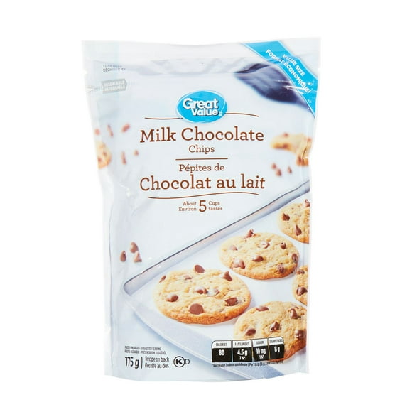 Great Value Milk Chocolate Chips, 775 g