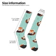 thumbnail image 2 of Salouo Fox Print Women's Men's Ankle Socks 1-pack Casual Athletic Socks for Unisex Adult Moisture-Wicking Socks for Daily Wear/Running/Sport, 2 of 8