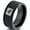 Black Flat Tungsten, variant on Tungsten Wyoming The Equality State Horse Riding Band Ring 8mm Men Women Comfort Fit Black Dome Brushed Gray Polished