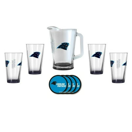 - Carolina Panthers Glass Pitcher Gift Set