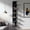 7r-Black, variant on 7-Tier Wall Shelf with 3 LED Lighting Modes, Multifunctional Wall Mounted Vertical Lack Wall Shelf with Remote Control for Bedroom Living Room Vanity, White