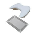 thumbnail image 2 of Toysmith U Shape Arm Rest Comfortable, Detachable Stand, Nail Hand Rest, Breathable for Women Nails Supplies Salon Home Diy and Nails Tech white with gray mat, 2 of 9