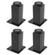 thumbnail image 5 of Herrajes para muebles Jadeshay patas de sofá ajustables de Aleación de aluminio 4 piezas Negro 100 mm 120 mm, 5 of 8