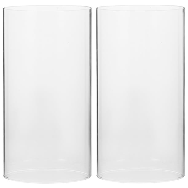 EeaseMX 2 cubiertas transparentes para velas, portavelas de escritorio, accesorios para velas para el hogar.