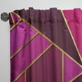 thumbnail image 3 of Designart 'Honeycomb Capital Gold II' Modern & Contemporary Curtain Panel, 3 of 5