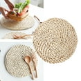 thumbnail image 5 of Ludlz Rattan Weave Round Oval Placemat Dining Table Heat Insulation Mat Kitchen Decor, 5 of 8