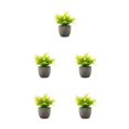thumbnail image 2 of Decodeary Green Eco-friendly Artificial Money Tree In Pot Long-lasting Durability Realistic Appearance yellow rose 5Set, 2 of 6