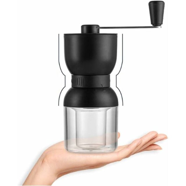 Moulin à Café Manuel avec Réglage Réglable, Moulin à Café Conique en Céramique pour Café Filtre, Espresso, Presse Française, Infusion
