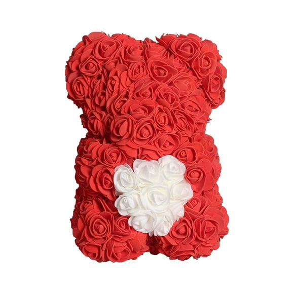 Rose Bear Rose Teddy Bear Girlfriend Gifts For Valentine's Day Rose Bear Gifts For Mom Girlfriend Gifts For Her Rose Bear Teddy Birthday Gifts For Women