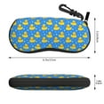 thumbnail image 2 of KLL Cute Yellow Rubber Ducks Print Eyeglass Case for Men & Women's Classy Travel Eyewear Holder Case Zipper Eyeglasses Case With Hook, 2 of 6