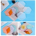 thumbnail image 3 of Opolski Epoxy Resin Mold Geometric Stripes Eco-friendly Hexagonal Cup Mat Casting Silicone Mould for Tray, 3 of 9