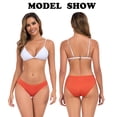 thumbnail image 3 of CF Cotton Underwear for Women Organic Cotton Stretch Bikini Panties Low Rise Hipster Ladies Soft Breathable Briefs Underpants 6 Pack(6D,XL), 3 of 8