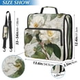 thumbnail image 3 of Water-Resistant 3-Ring Binder Organizer with Multiple Pockets Zipper Binder Bag for Office Vintage White Camellias, 3 of 8