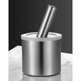 thumbnail image 5 of 18/8 Stainless Steel Mortar and Pestle with Lid, Pill Crusher,Spice Grinder, Herb Bowl, Ergonomic Design, with Anti Slip Base and Comfy Grip, 5 of 7