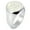 Silver, variant on Sterling Silver Retro I Love You to the Moon and Back Engraved Round Flat Top Polished Ring