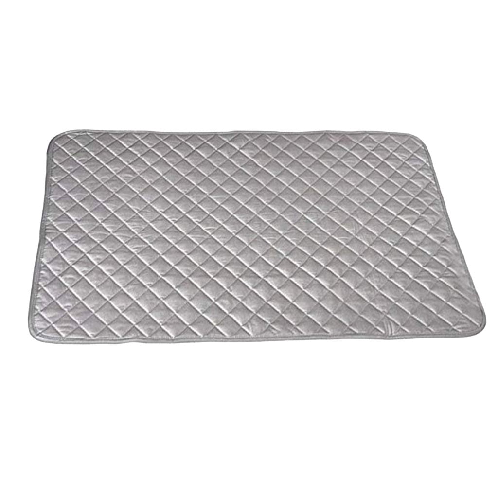 18.25"x32.5" Gray Quilted Magnetic Mat Laundry Pad Houseables Ironing Blanket 