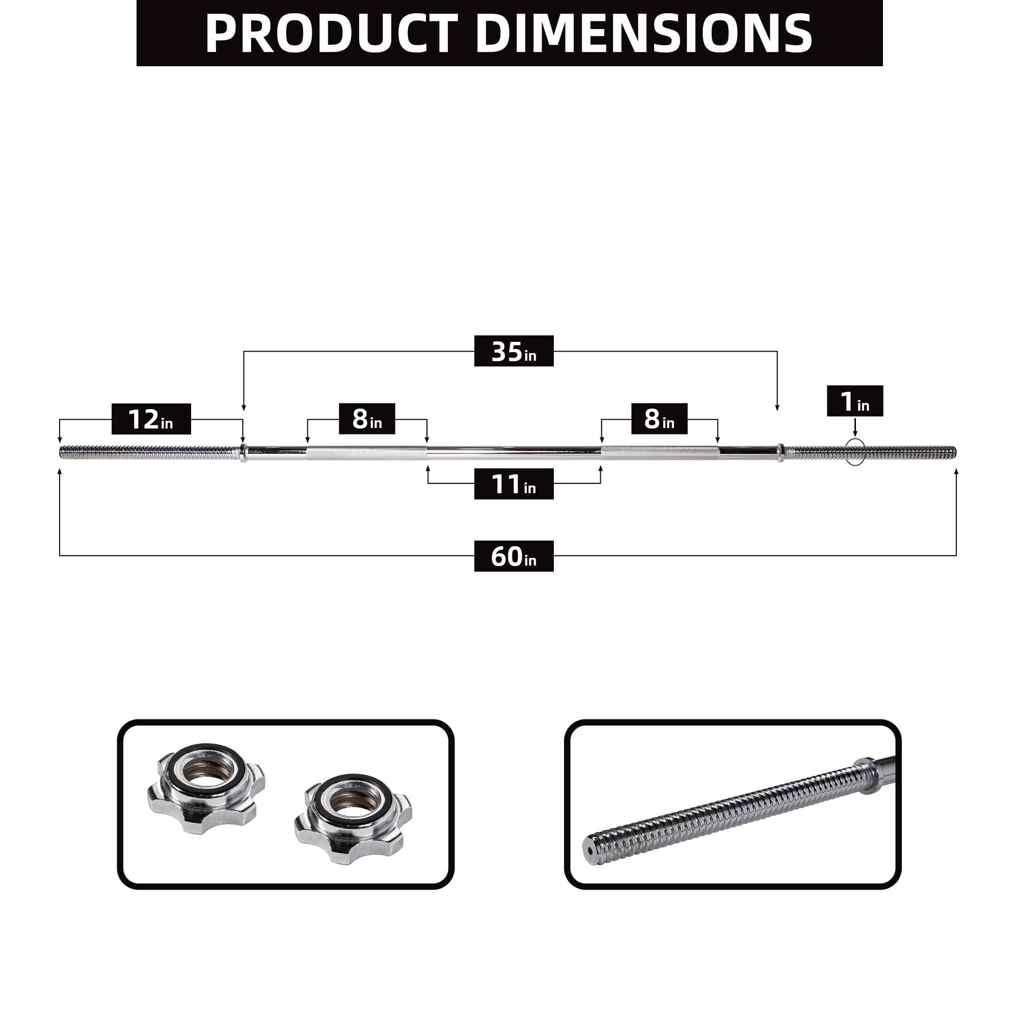 FlexWave 1-Inch Standard Cast Iron Weight Plate Set, 90LB Options, Multiple Sizes，for Strength Training & Weightlifting