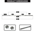 thumbnail image 3 of FlexWave 1-Inch Standard Cast Iron Weight Plate Set, 90LB Options, Multiple Sizes，for Strength Training & Weightlifting, 3 of 6