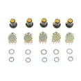 thumbnail image 2 of LOVIVER 5 Pieces 10K ohm 3 Terminal Linear Taper Rotary Audio B Type Potentiometer, 2 of 8