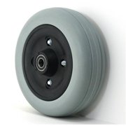 New Solutions CW237P 6 x 2 in. Caster Wheels with Urethane Tires 0.62 & 0.44 Bearings for Wheelchair, Set of 2