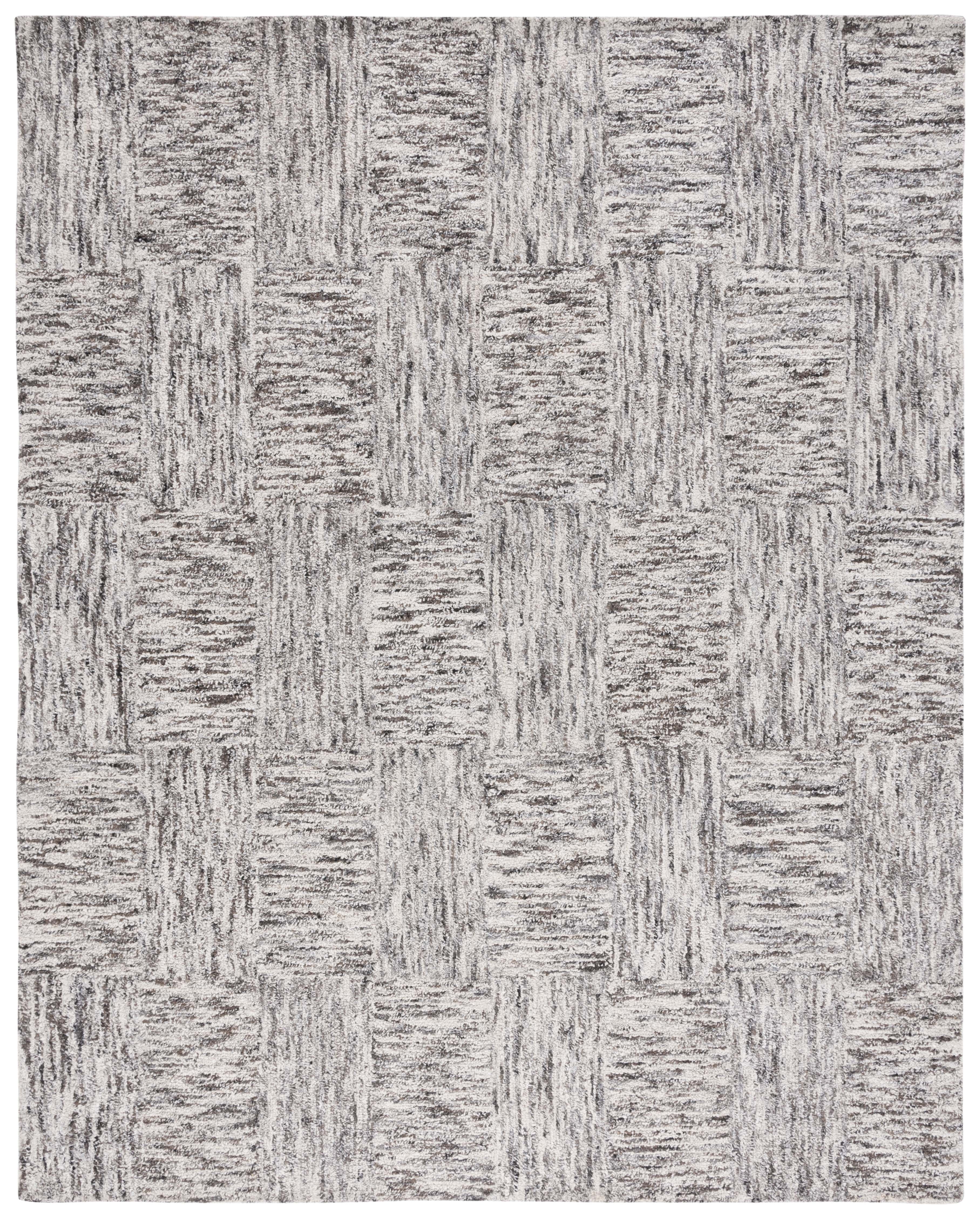 SAFAVIEH Abstract Sharlene Abstract Area Rug, Ivory/Charcoal, 8' x 10'